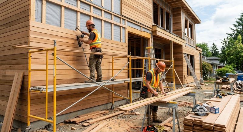 Cedar Cladding Installation in Boston, MA