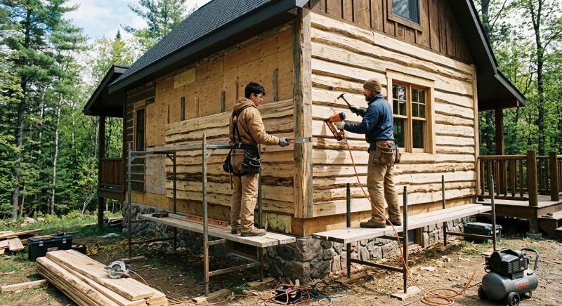 Log Siding Replacement in Boston, MA