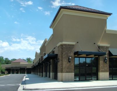 Stucco Application on Commercial Building